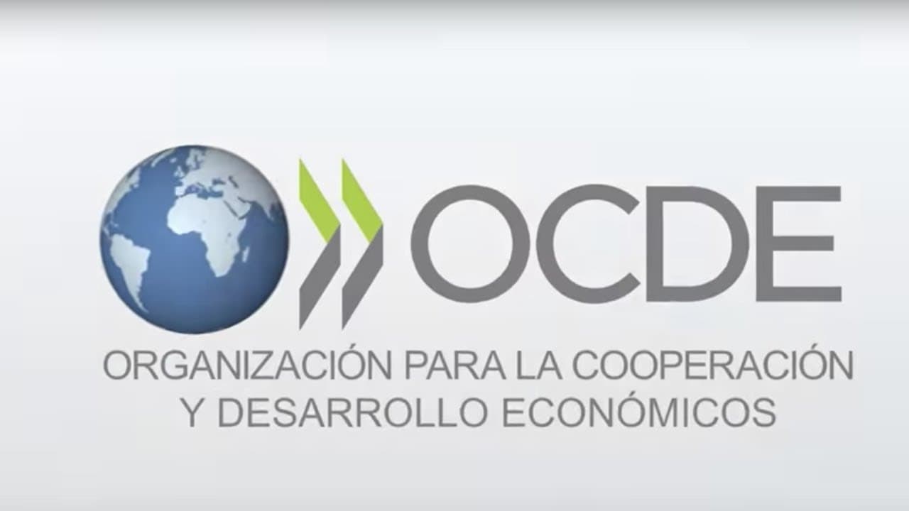 Globo terráqueo con siglas OECD